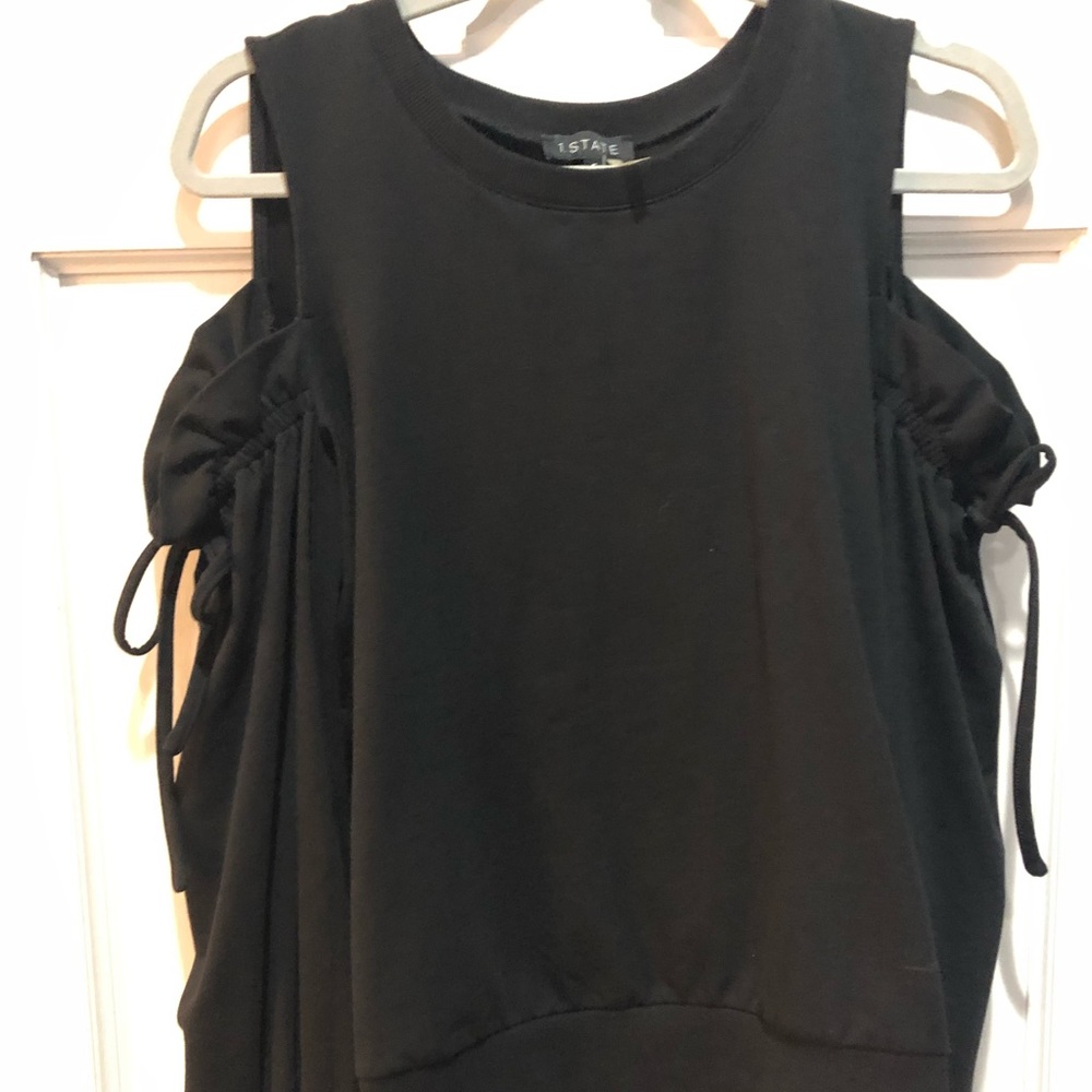 1 State cold shoulder sweatshirt
